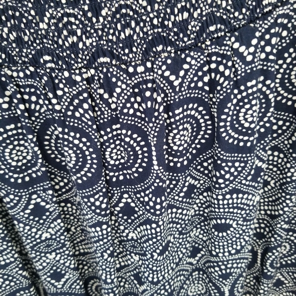 Gap NWT Blue and White Maxi Dress w/ Elastic Top - Picture 9 of 12